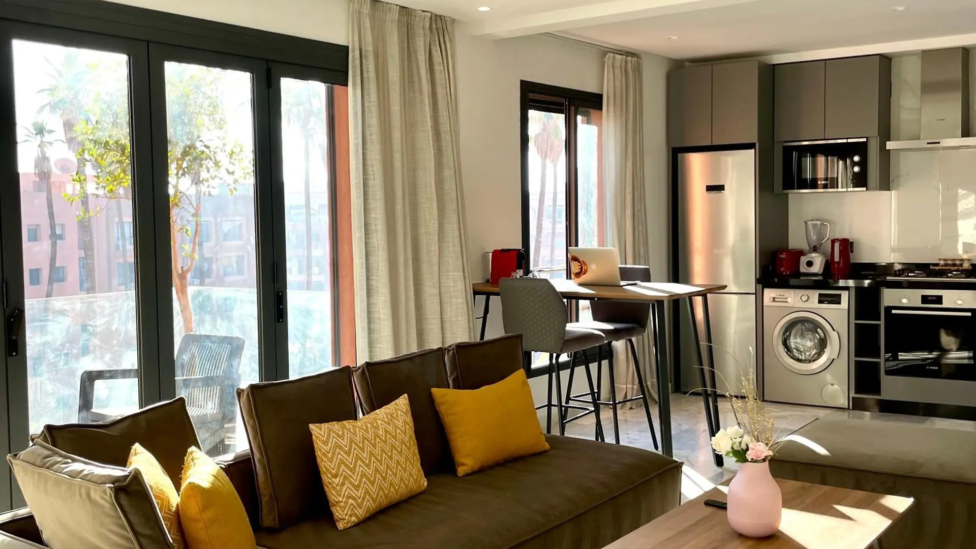 Palm View Luxury Loft In Heart Of Gueliz Lejlighed Marrakesh Marokko