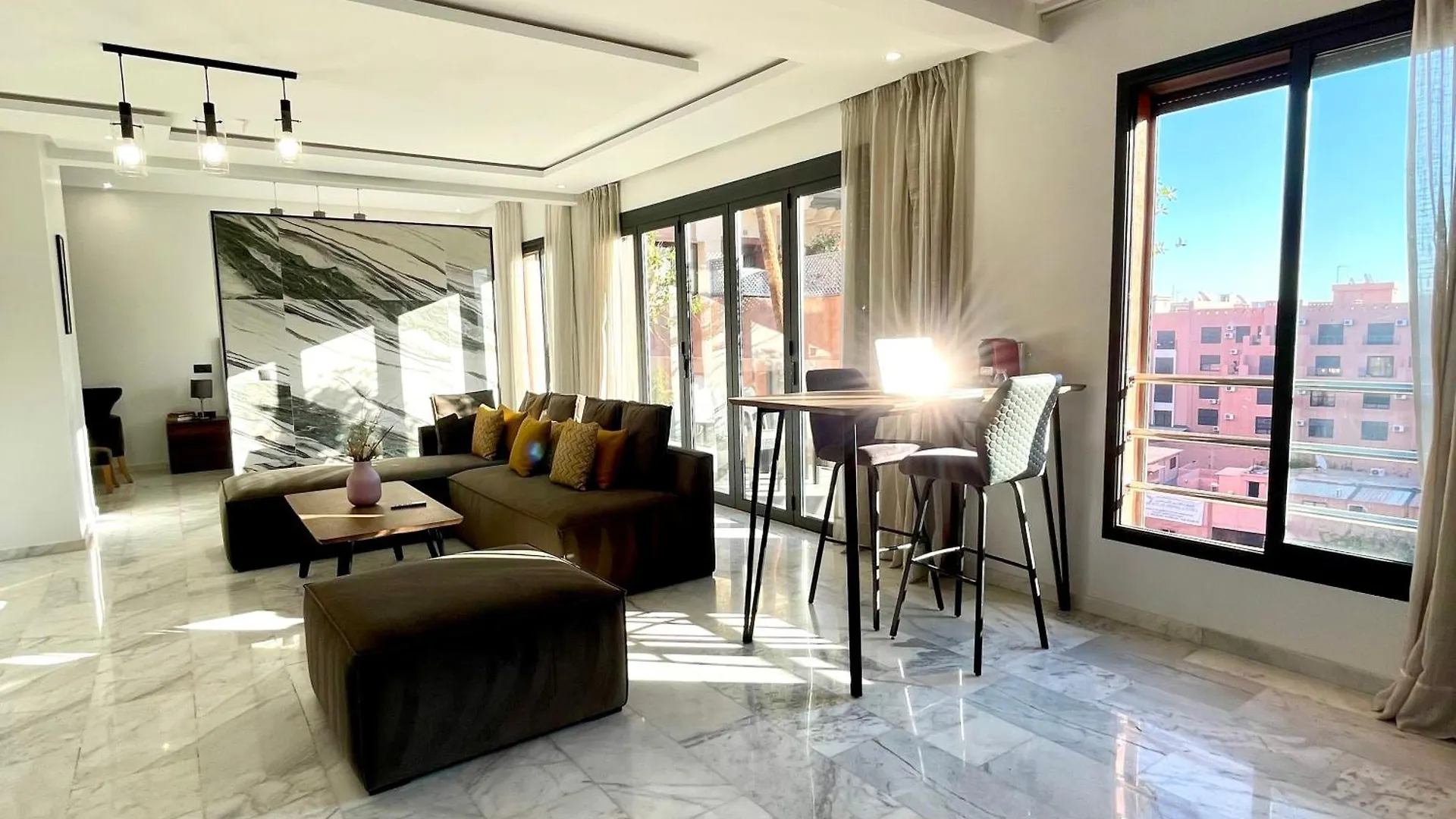 Palm View Luxury Loft In Heart Of Gueliz Apartment Marrakesh 0*,